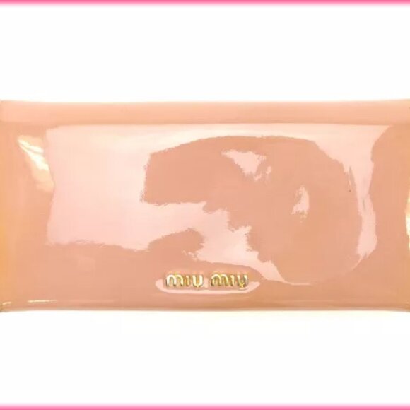 miumiu Wallet Purse Long Wallet Pink Woman Authentic Used - Picture 2 of 5